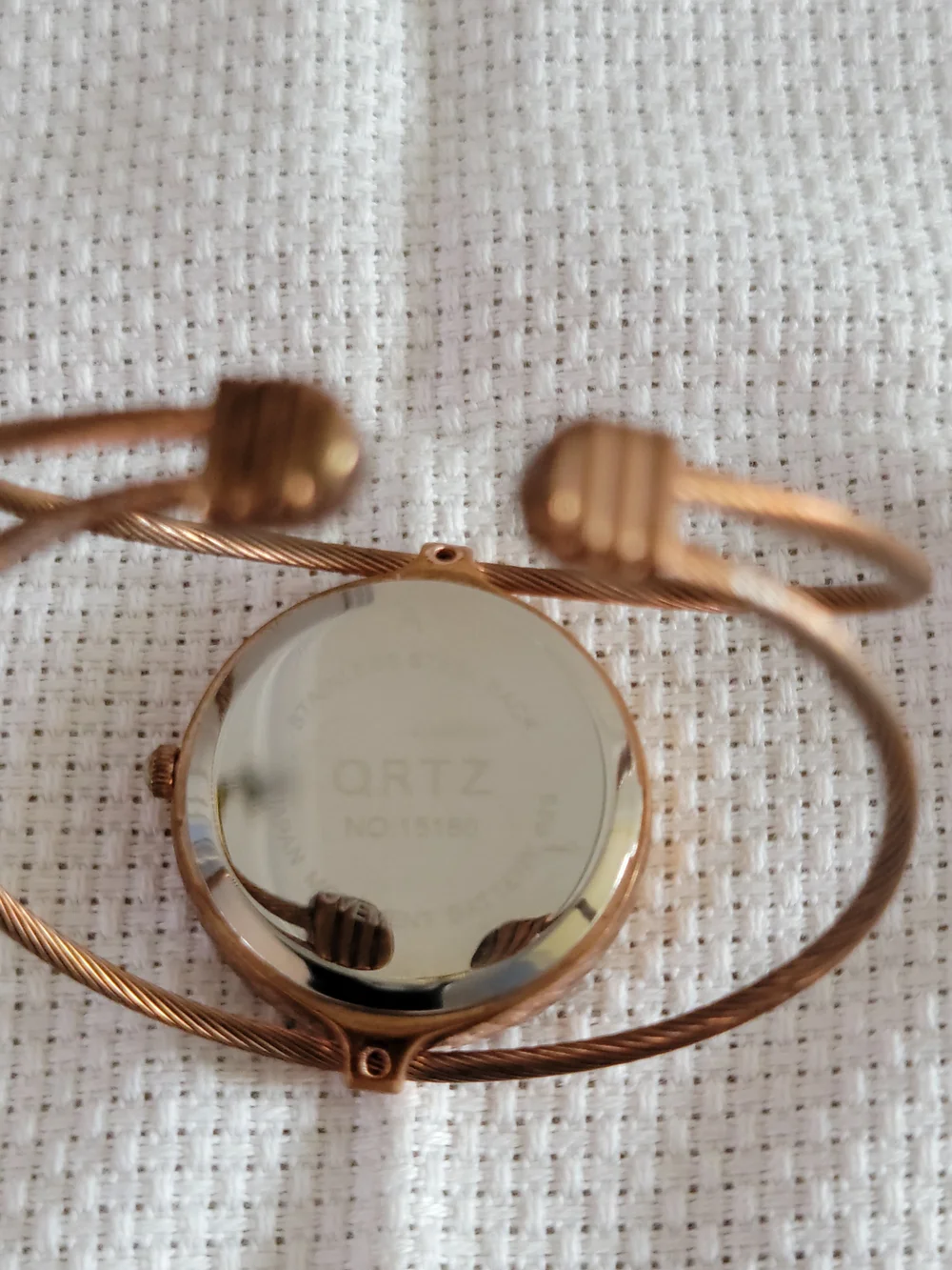 Women's Copper Tone Bangle Watch - Unbranded